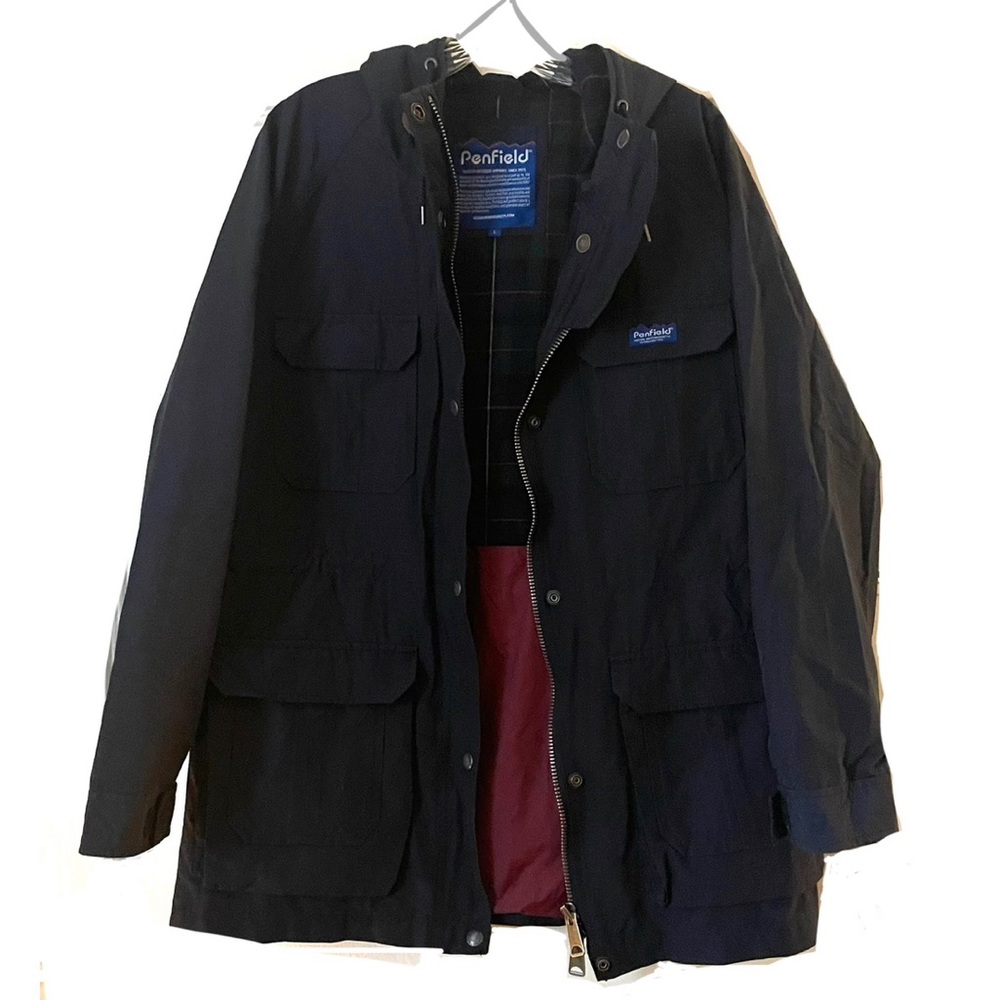 Penfield 60/40 Hooded Parka Utility Jacket in Navy Blue Size Large - Picture 13 of 13
